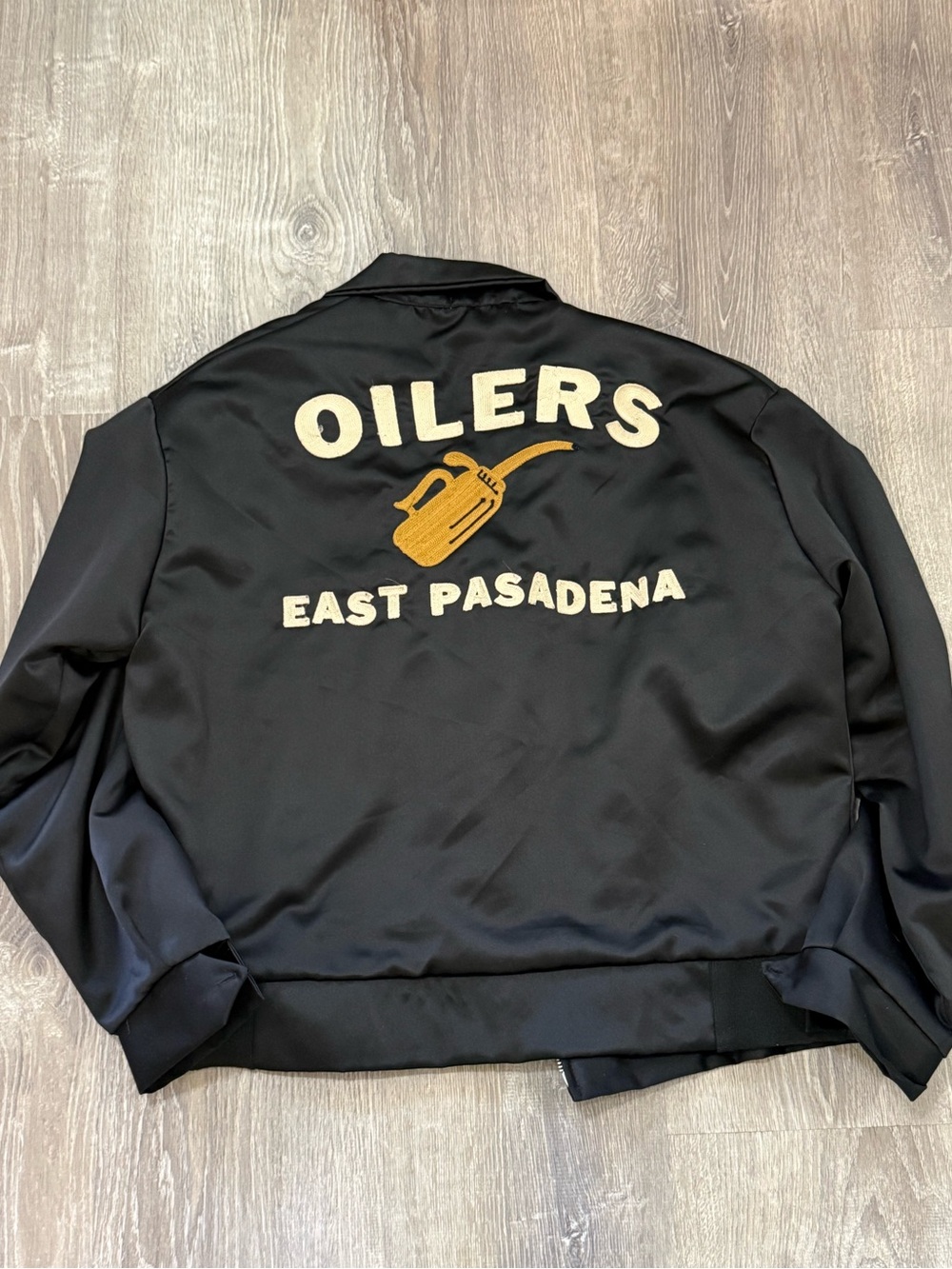 MNML satin style jacket. Pasadena Oiler size L